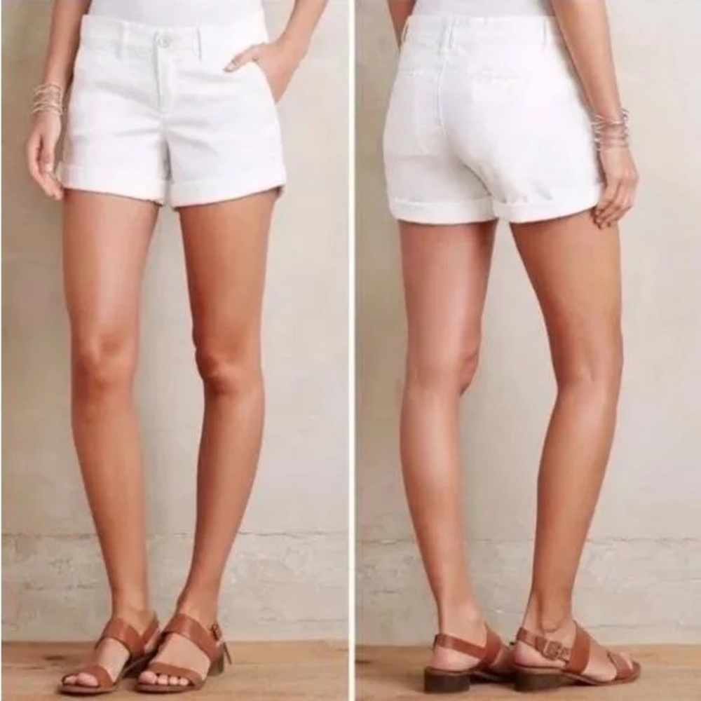 Anthropologie Chino Relaxed Shorts Size 27